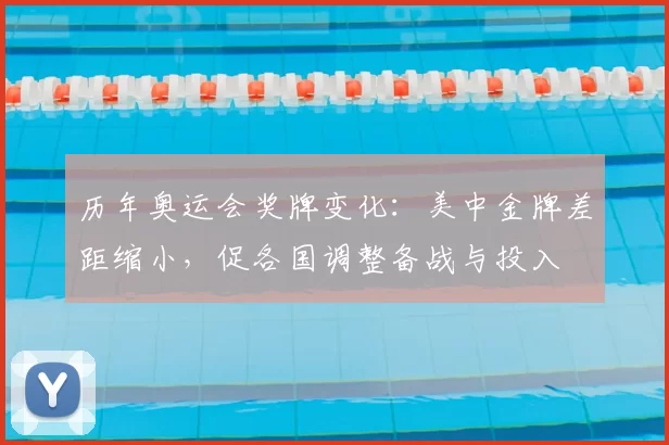 历年奥运会奖牌变化：美中金牌差距缩小，促各国调整备战与投入