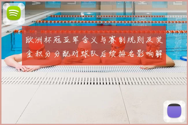 欧洲杯冠亚军含义与赛制规则及奖金积分分配对球队后续排名影响解析